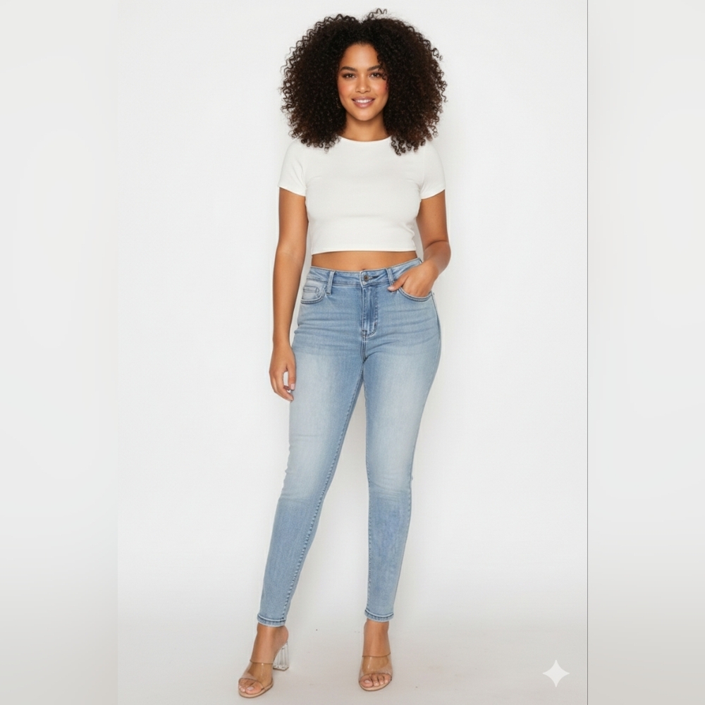 STRADIVARIUS Women's Skinny Jeans, High Waist, Stretchy, Classic, Slimming, Plus